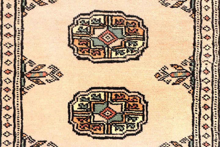 Antique White Bokhara 2' 7 x 9' 3 - No. 45406 - ALRUG Rug Store