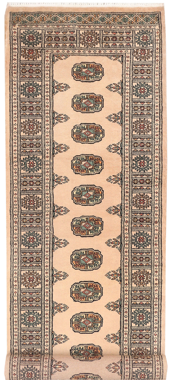 Antique White Bokhara 2' 7 x 9' 3 - No. 45406 - ALRUG Rug Store