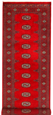 Dark Red Bokhara 2'  7" x 8'  10" - No. QA98708