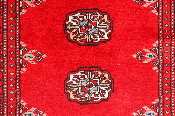 Red Bokhara 2' 7 x 8' 11 - No. 45414 - ALRUG Rug Store
