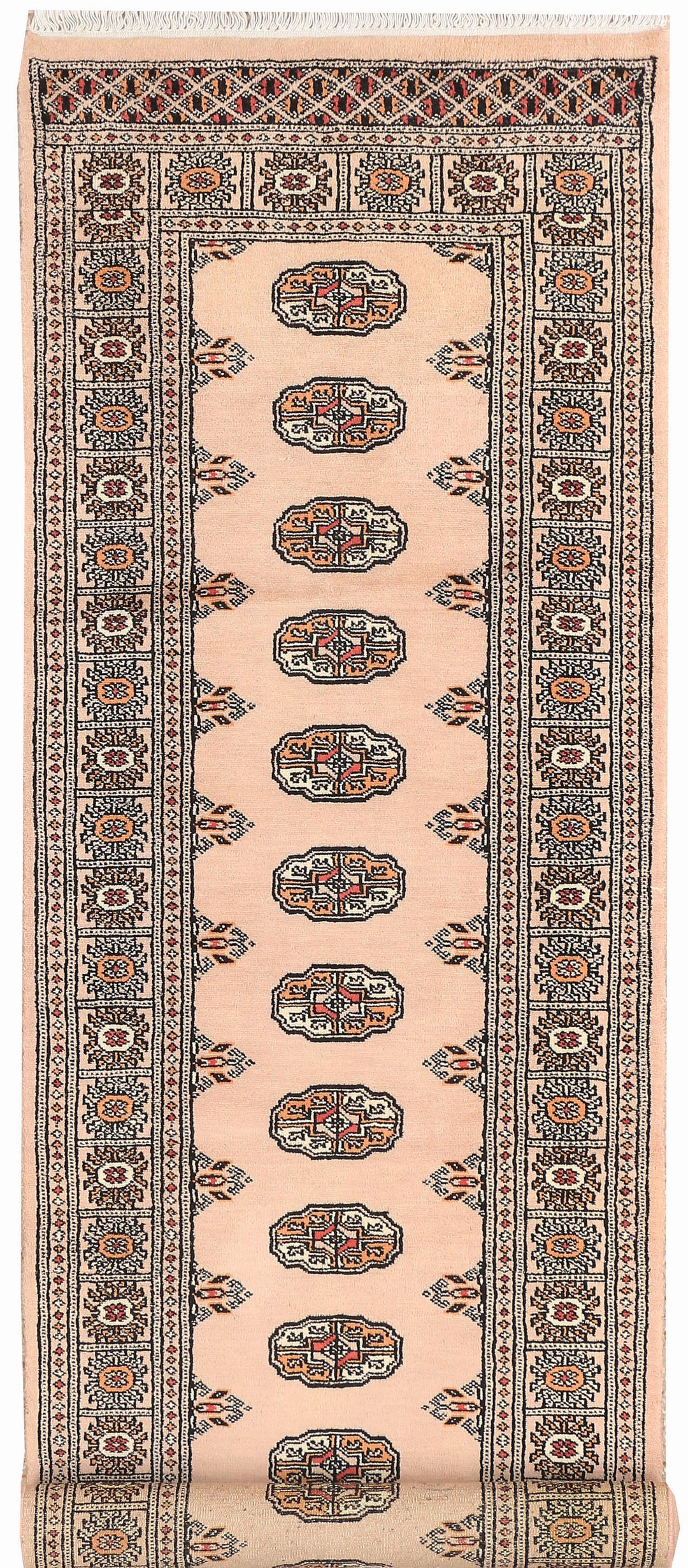 Antique White Bokhara 2' 6 x 8' 8 - No. 45415 - ALRUG Rug Store