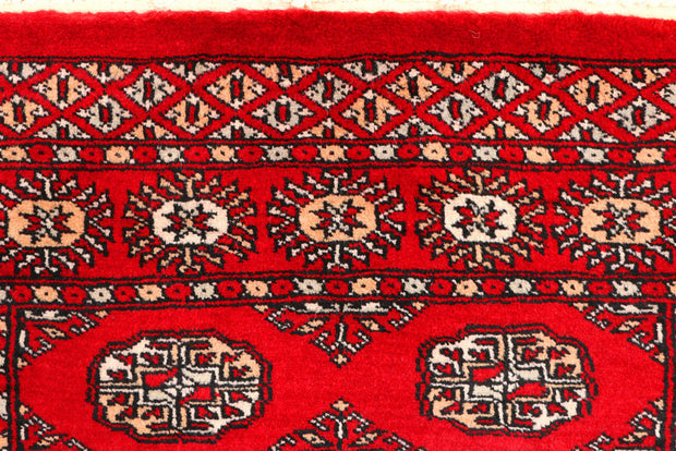 Dark Red Bokhara 2'  9" x 8'  10" - No. QA48489