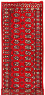 Dark Red Bokhara 2'  9" x 8'  10" - No. QA48489