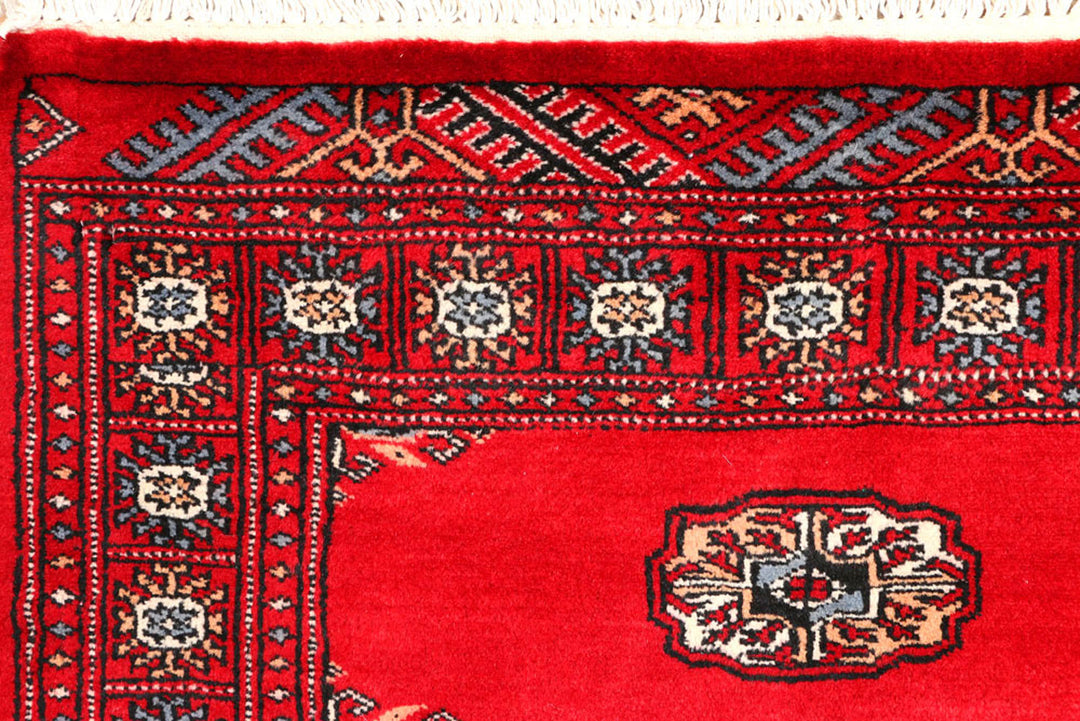 Dark Red Bokhara 2'  7" x 9'  1" - No. QA79263