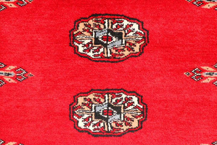 Dark Red Bokhara 2'  7" x 9'  1" - No. QA79263