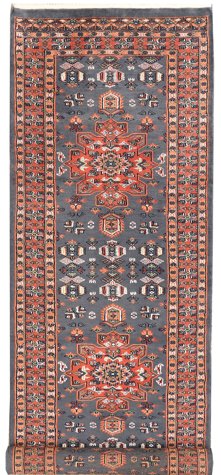 Light Slate Grey Caucasian 2'  7" x 8'  10" - No. QA29937