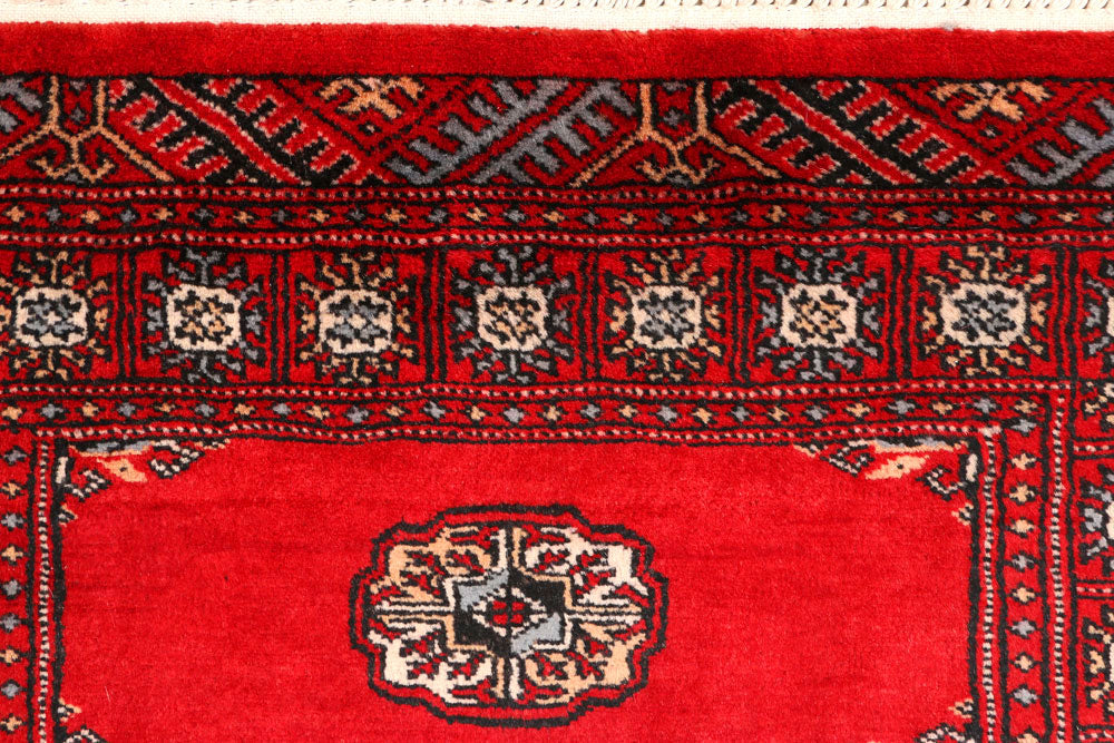 Dark Red Bokhara 2' 6 x 9' 4 - No. 45422 - ALRUG Rug Store