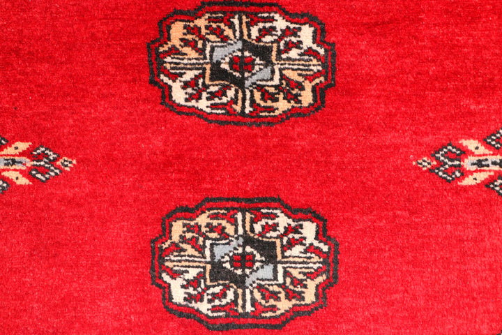 Dark Red Bokhara 2' 6 x 9' 4 - No. 45422 - ALRUG Rug Store