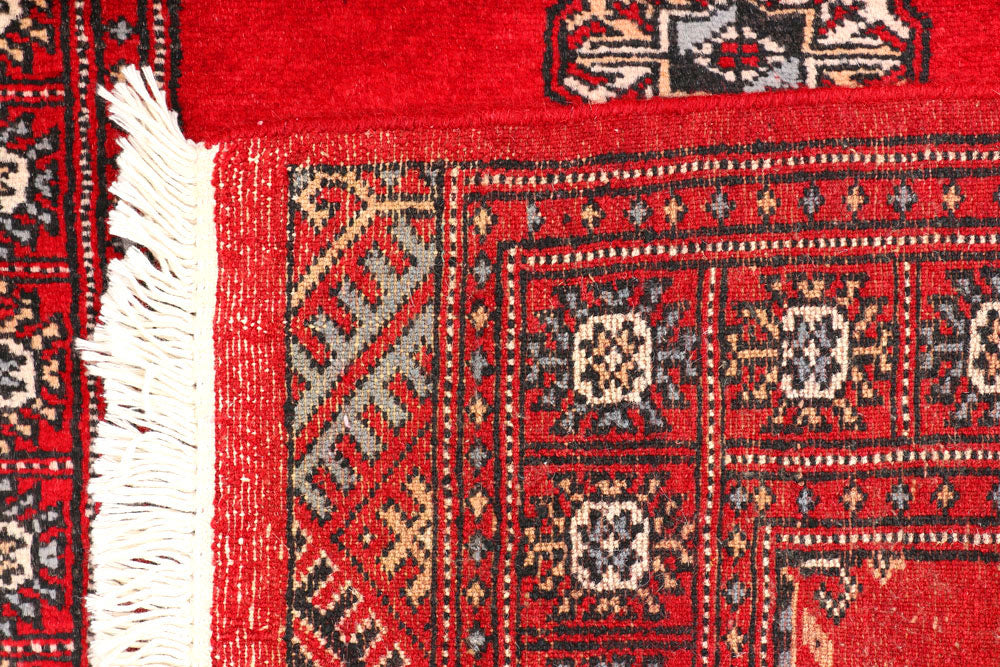 Dark Red Bokhara 2' 6 x 9' 4 - No. 45422 - ALRUG Rug Store