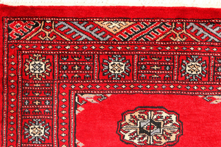 Red Bokhara 2'  6" x 8'  9" - No. QA57822