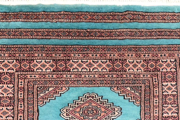 Dark Turquoise Jaldar 2' 7 x 8' 7 - No. 45427 - ALRUG Rug Store