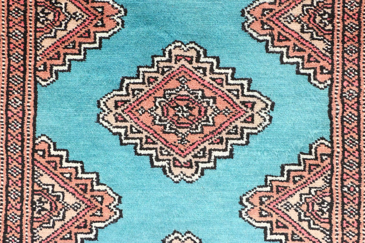 Dark Turquoise Jaldar 2'  7" x 8'  7" - No. QA46263