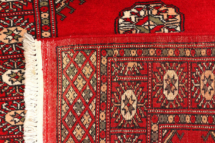 Dark Red Bokhara 2'  8" x 8'  6" - No. QA87227