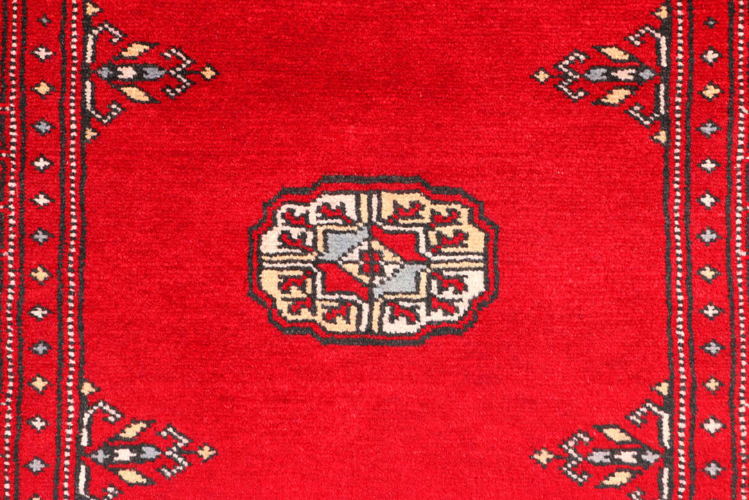 Dark Red Bokhara 2'  7" x 9'  2" - No. QA67992