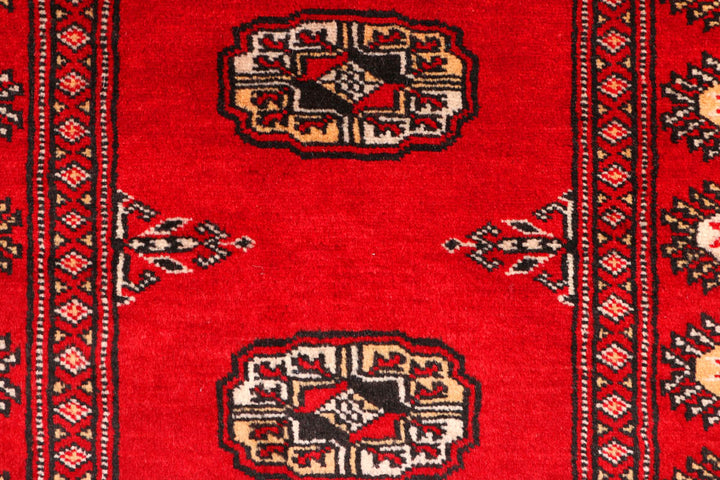 Dark Red Bokhara 2' 6 x 9' 9 - No. 45443 - ALRUG Rug Store
