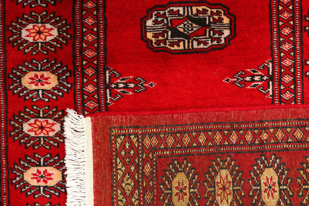 Dark Red Bokhara 2' 6 x 9' 9 - No. 45443 - ALRUG Rug Store