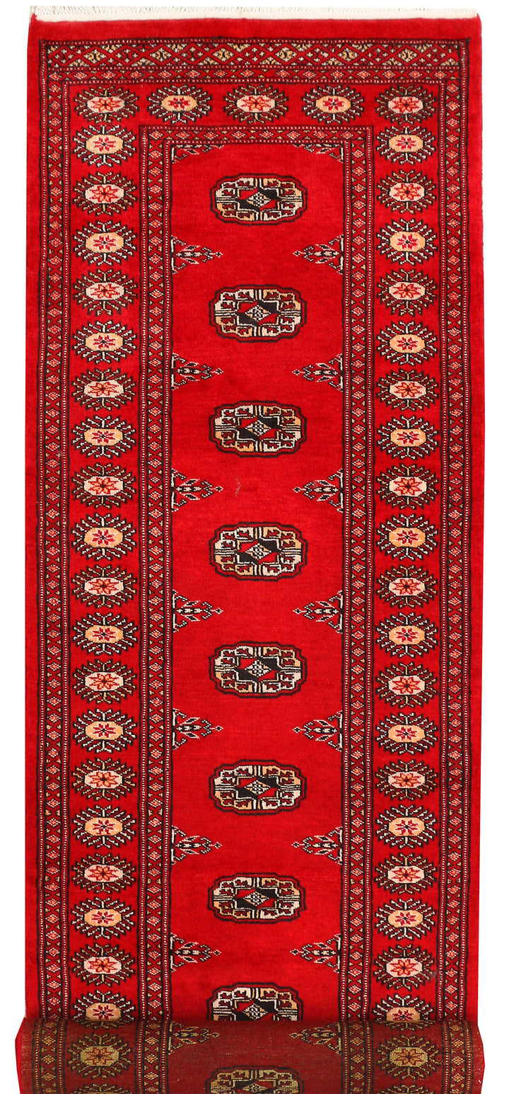 Dark Red Bokhara 2' 6 x 9' 9 - No. 45443 - ALRUG Rug Store