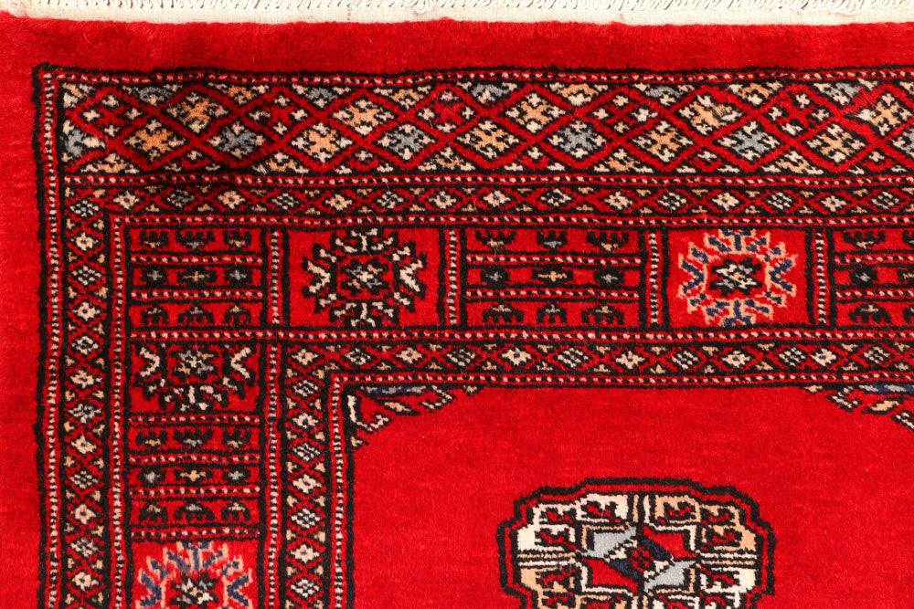 Red Bokhara 2' 7 x 10' 1 - No. 45449 - ALRUG Rug Store