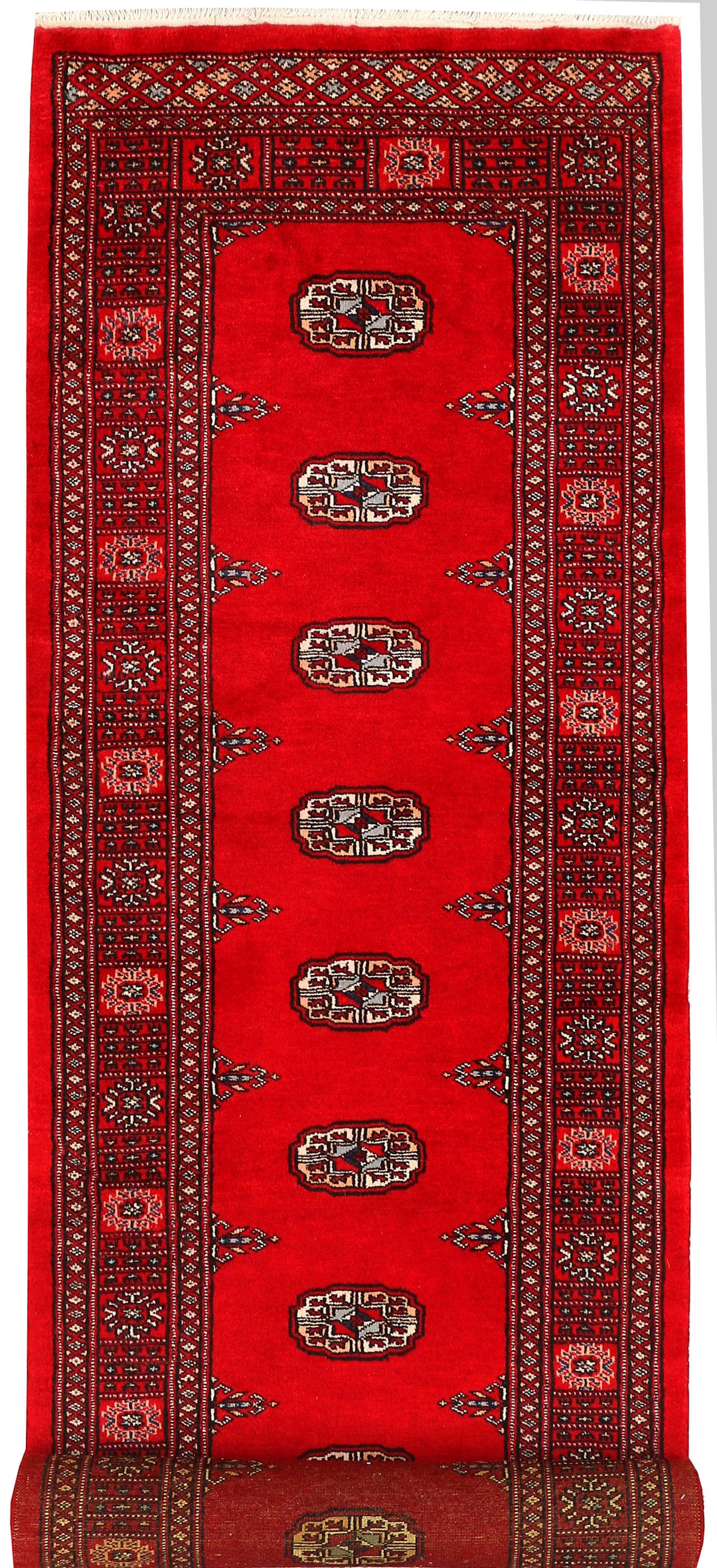 Red Bokhara 2' 7 x 10' 1 - No. 45449 - ALRUG Rug Store