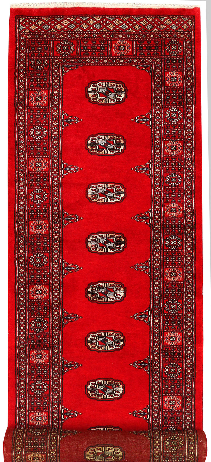 Red Bokhara 2' 7 x 10' 1 - No. 45449 - ALRUG Rug Store