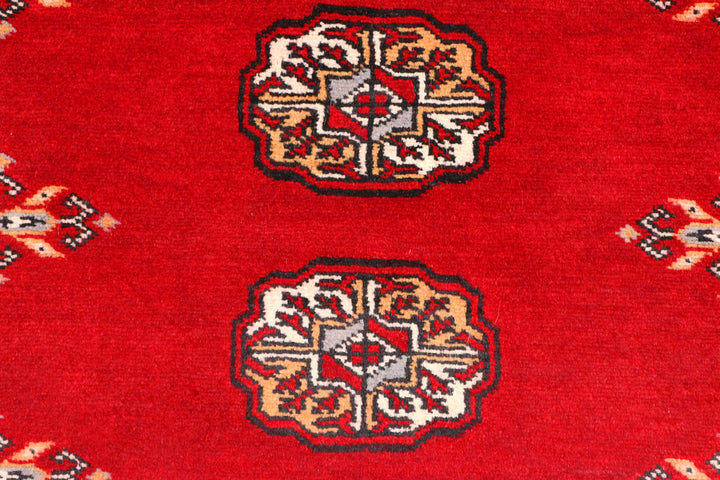Red Bokhara 2' 8 x 9' 8 - No. 45452 - ALRUG Rug Store