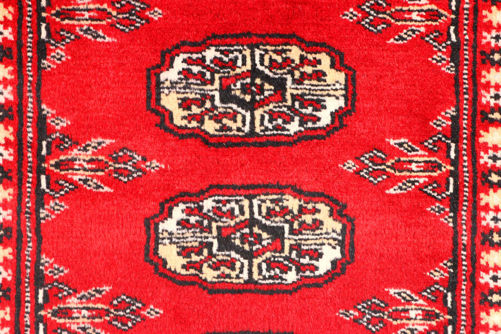 Red Bokhara 2' 7 x 10' 1 - No. 45454 - ALRUG Rug Store