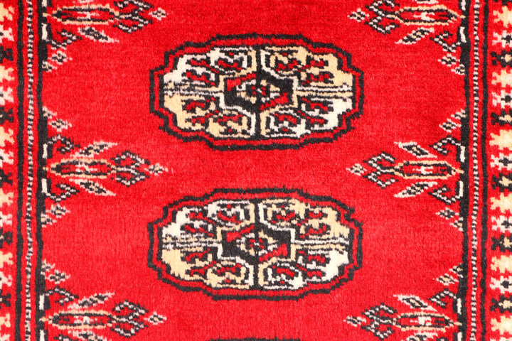 Red Bokhara 2' 7 x 10' 1 - No. 45454 - ALRUG Rug Store