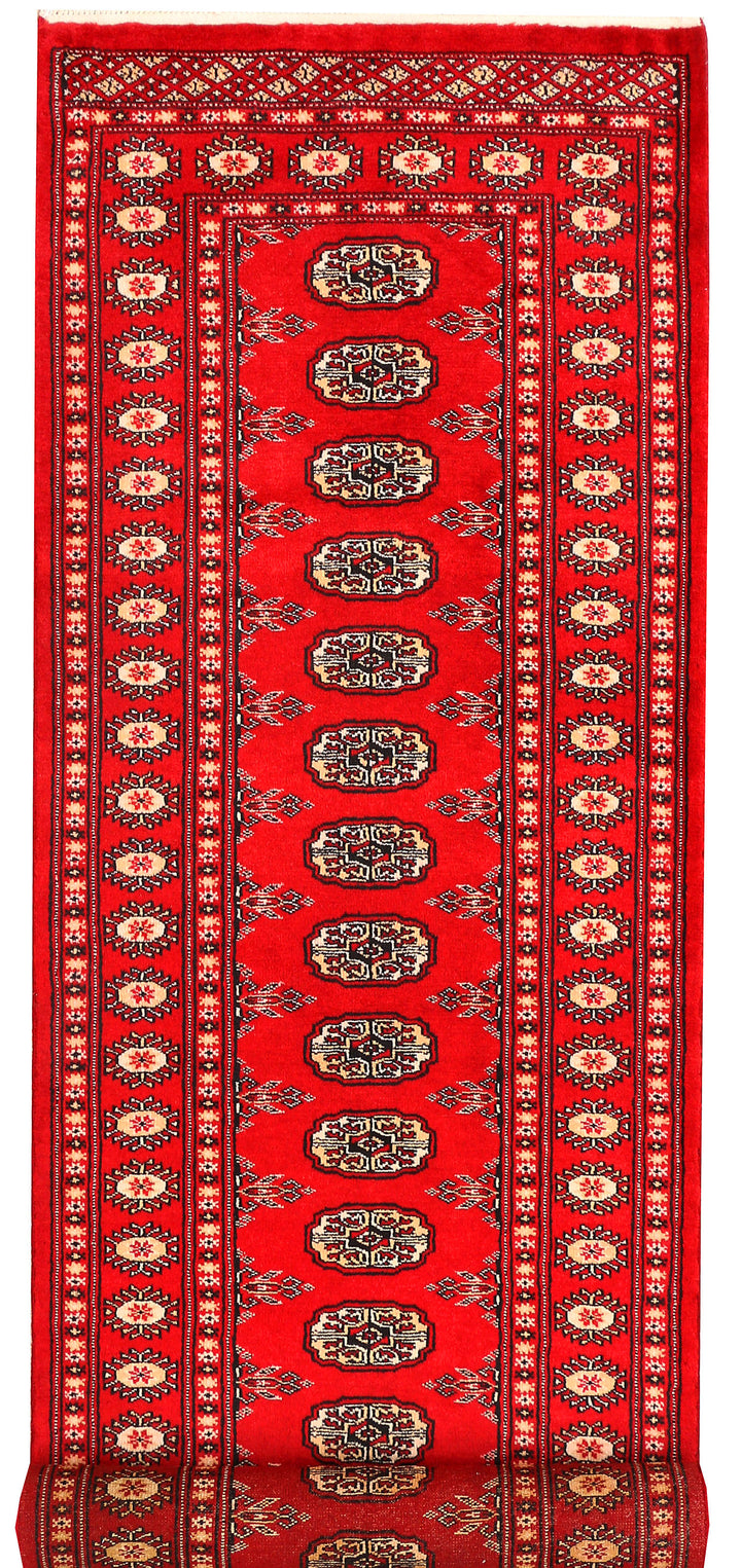 Red Bokhara 2' 7 x 10' 1 - No. 45454 - ALRUG Rug Store