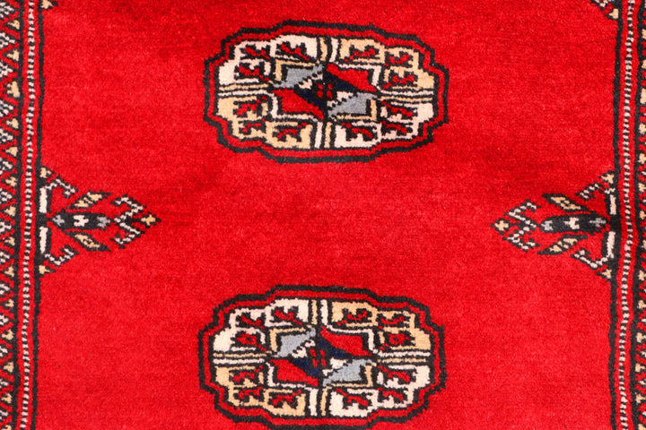 Red Bokhara 2' 7 x 10' 4 - No. 45456 - ALRUG Rug Store