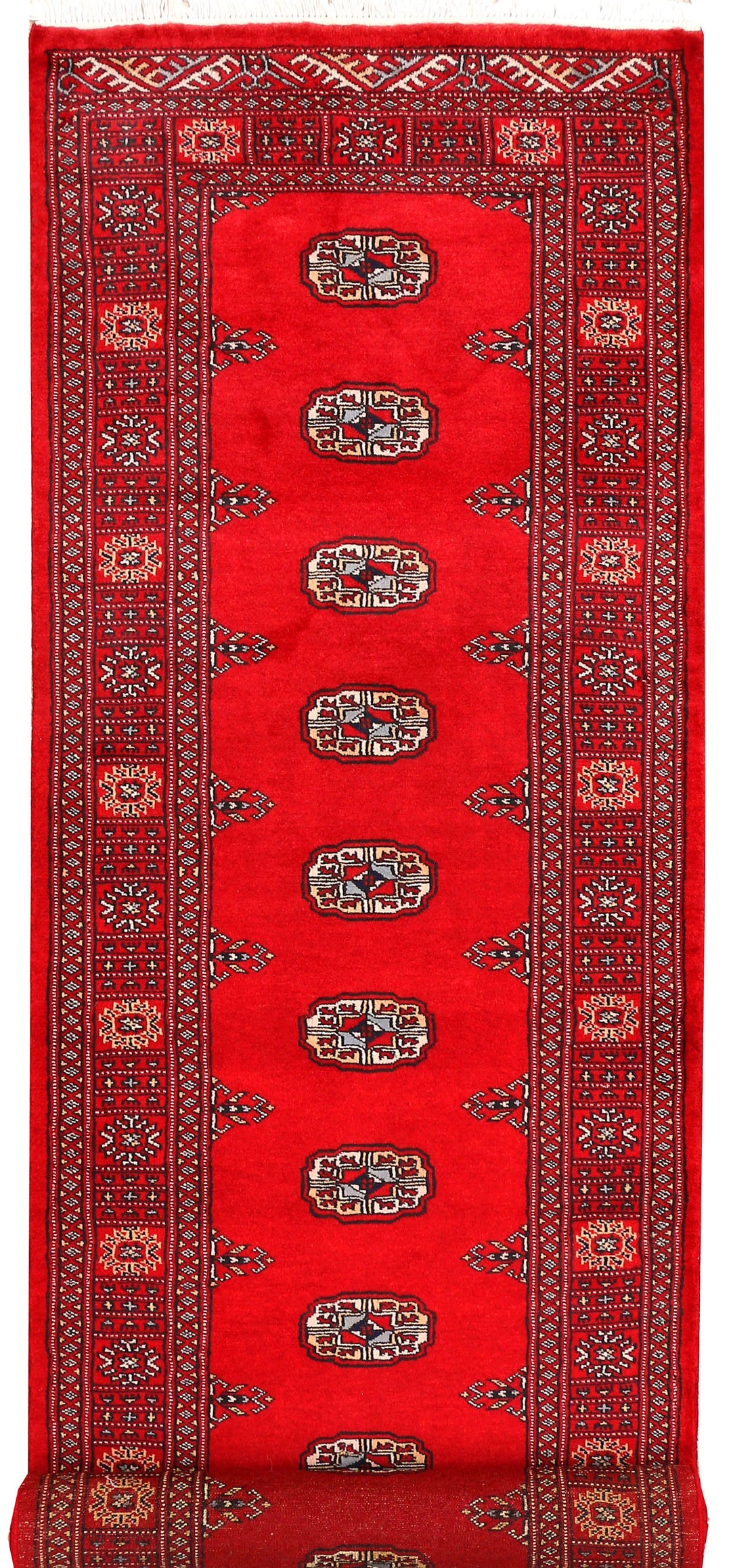 Red Bokhara 2' 7 x 10' 4 - No. 45456 - ALRUG Rug Store