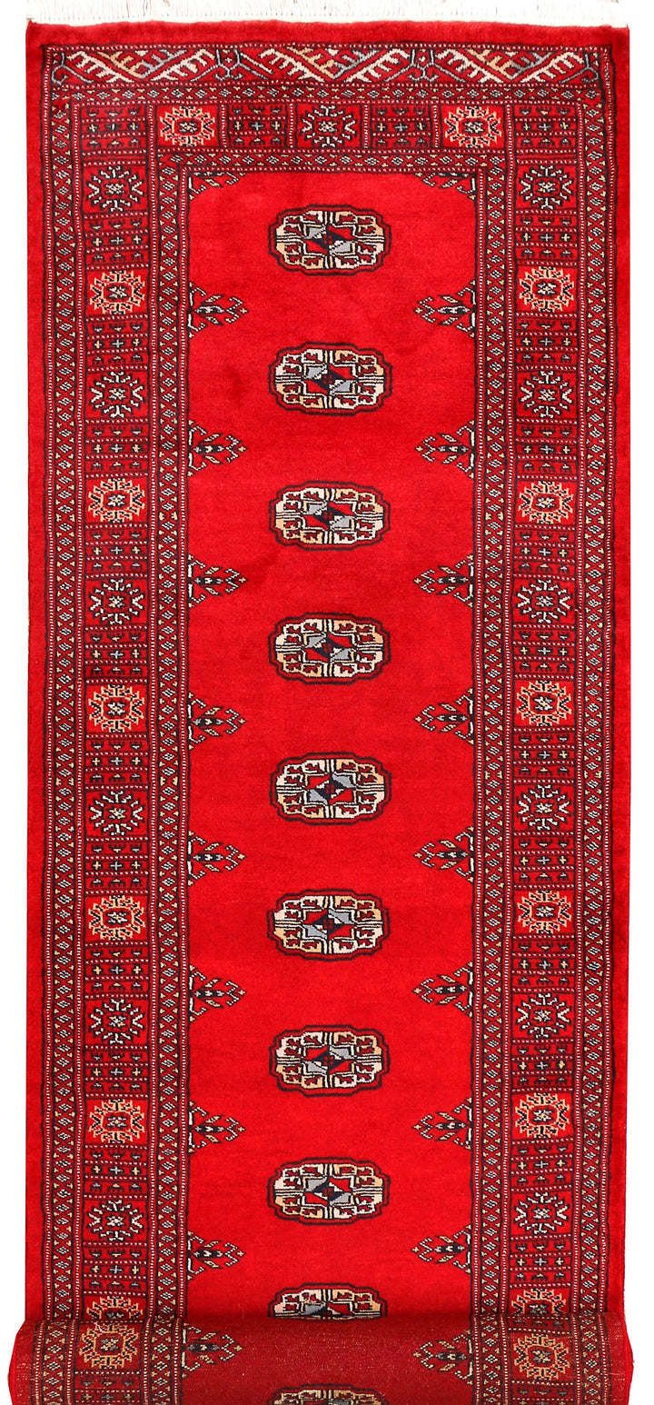 Red Bokhara 2' 7 x 10' 4 - No. 45456 - ALRUG Rug Store