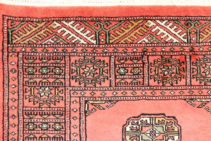 Salmon Bokhara 2' 7 x 9' 8 - No. 45457 - ALRUG Rug Store
