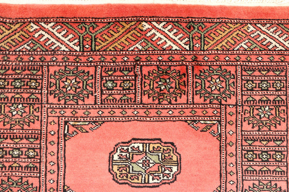 Salmon Bokhara 2' 7 x 9' 8 - No. 45457 - ALRUG Rug Store