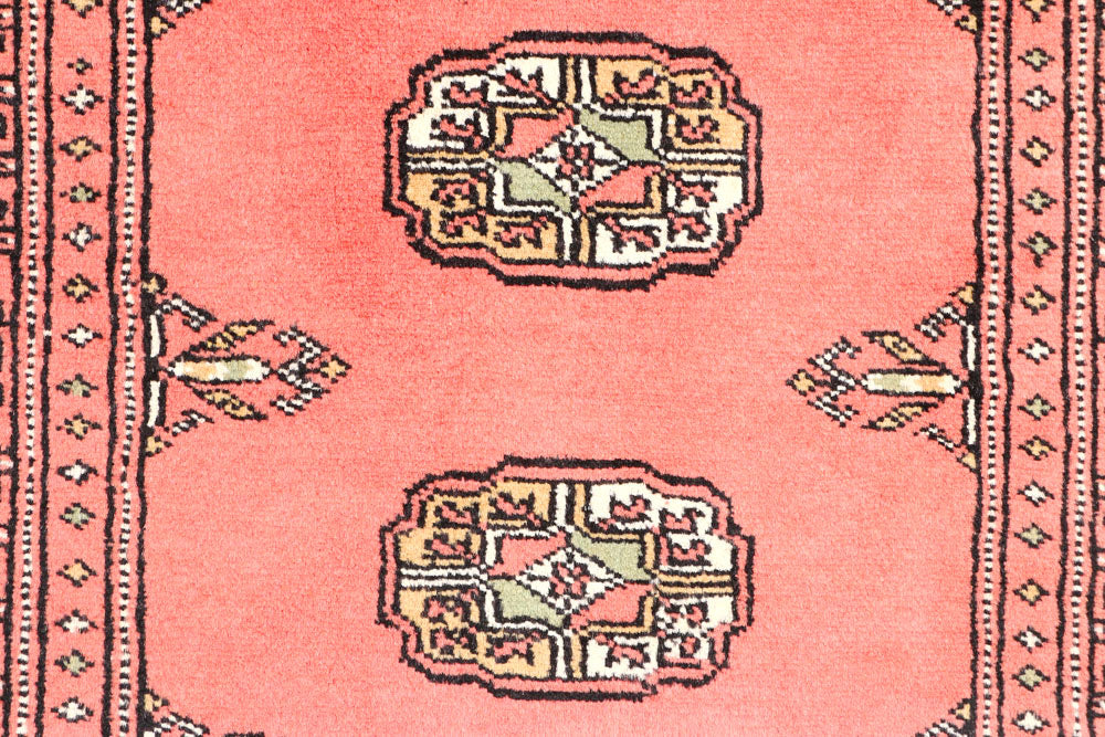 Salmon Bokhara 2' 7 x 9' 8 - No. 45457 - ALRUG Rug Store