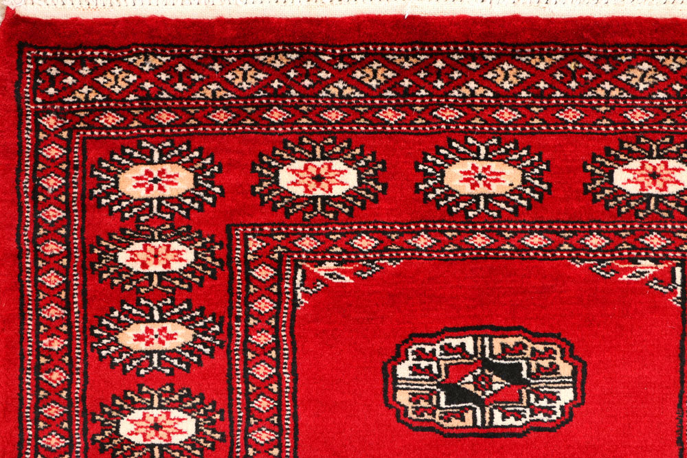Red Bokhara 2' 7 x 10' 4 - No. 45458 - ALRUG Rug Store