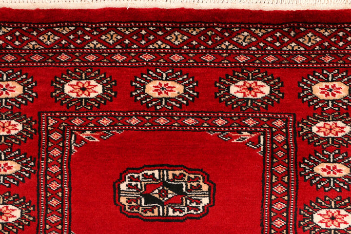 Red Bokhara 2' 7 x 10' 4 - No. 45458 - ALRUG Rug Store