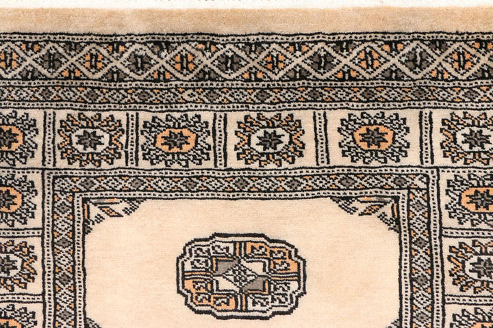 Antique White Bokhara 2'  6" x 10'  2" - No. QA85220