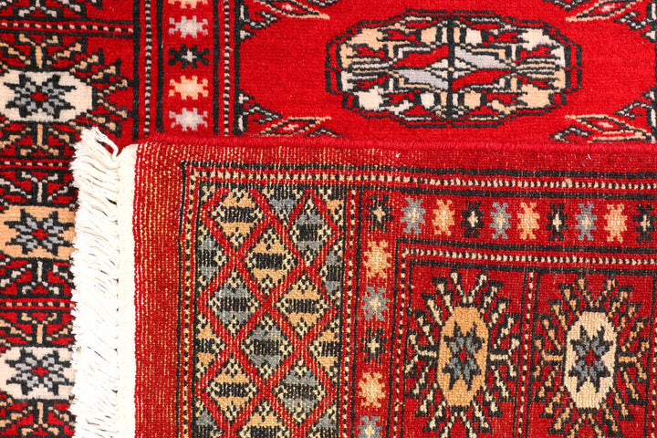Dark Red Bokhara 2' 6 x 10' 8 - No. 45460 - ALRUG Rug Store