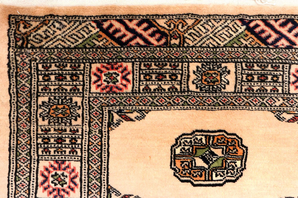 Antique White Bokhara 2' 7 x 10' 2 - No. 45465 - ALRUG Rug Store