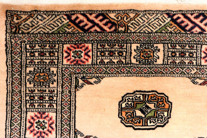 Antique White Bokhara 2' 7 x 10' 2 - No. 45465 - ALRUG Rug Store