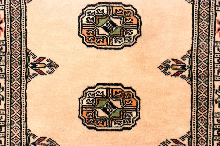 Antique White Bokhara 2' 7 x 10' 2 - No. 45465 - ALRUG Rug Store