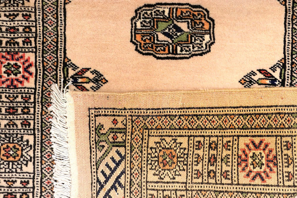 Antique White Bokhara 2' 7 x 10' 2 - No. 45465 - ALRUG Rug Store