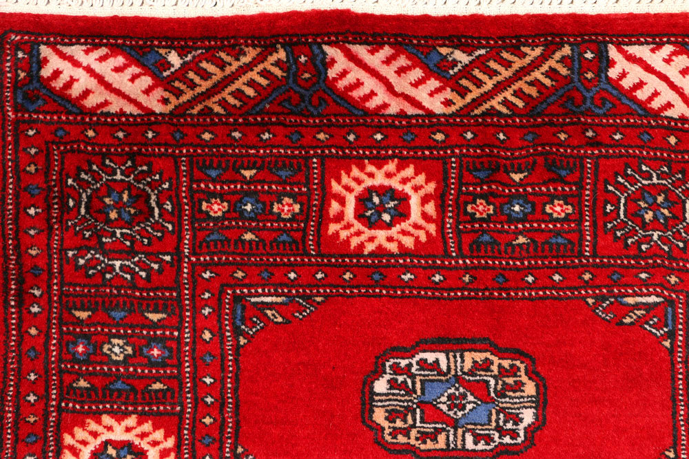 Red Bokhara 2' 7 x 9' 11 - No. 45468 - ALRUG Rug Store
