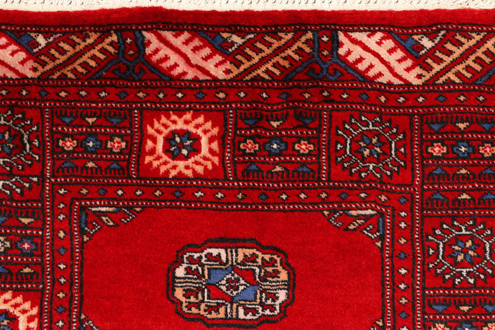 Red Bokhara 2' 7 x 9' 11 - No. 45468 - ALRUG Rug Store