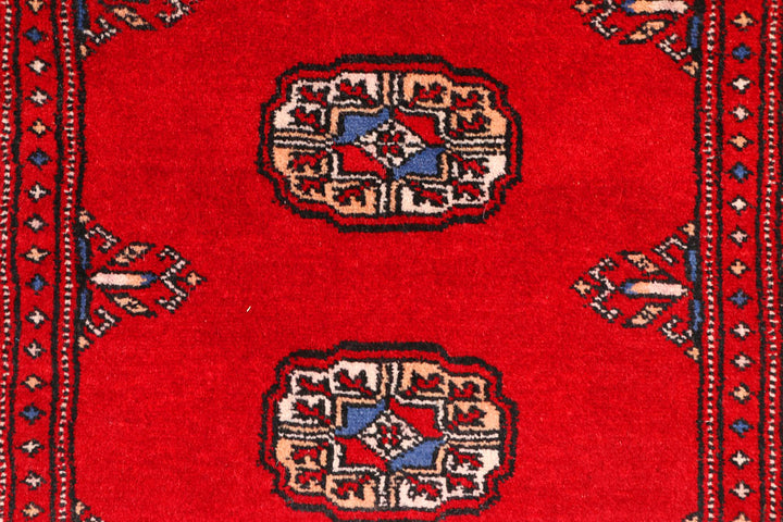 Red Bokhara 2' 7 x 9' 11 - No. 45468 - ALRUG Rug Store
