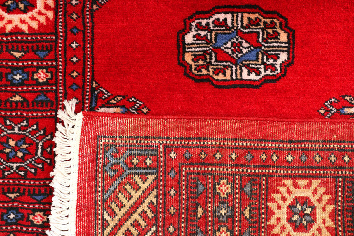 Red Bokhara 2' 7 x 9' 11 - No. 45468 - ALRUG Rug Store