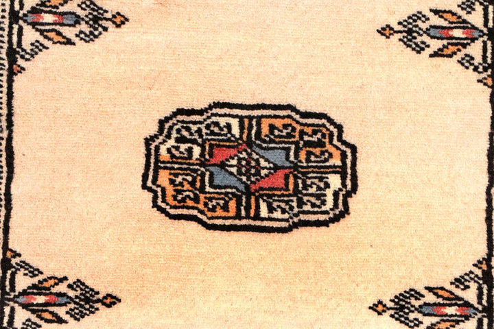 Antique White Bokhara 2' 7 x 10' 2 - No. 45472 - ALRUG Rug Store