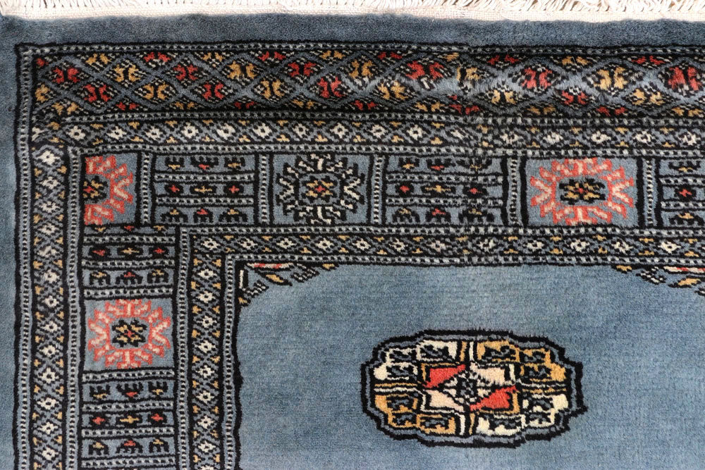 Light Slate Grey Bokhara 2' 7 x 10' 4 - No. 45473 - ALRUG Rug Store