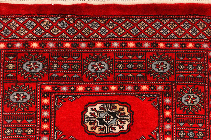 Red Bokhara 2' 6 x 10' 1 - No. 45474 - ALRUG Rug Store