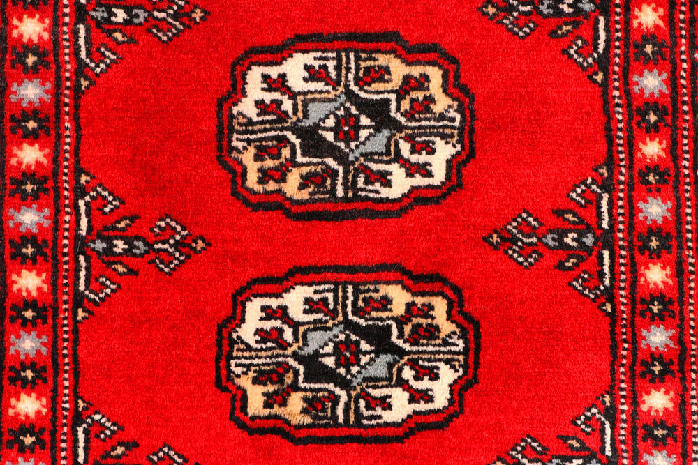 Red Bokhara 2' 6 x 10' 1 - No. 45474 - ALRUG Rug Store